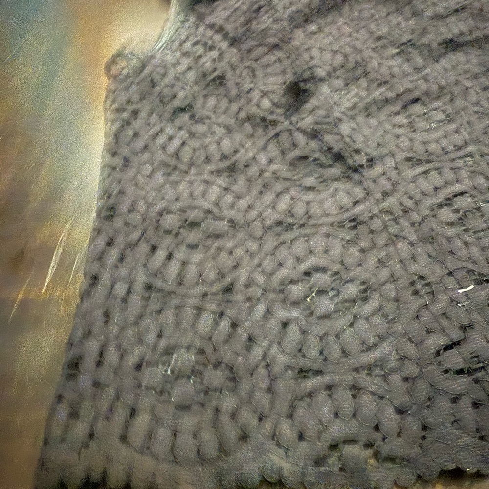 Zara Black Lace Sleeveless Top Size L - Picture 3 of 12